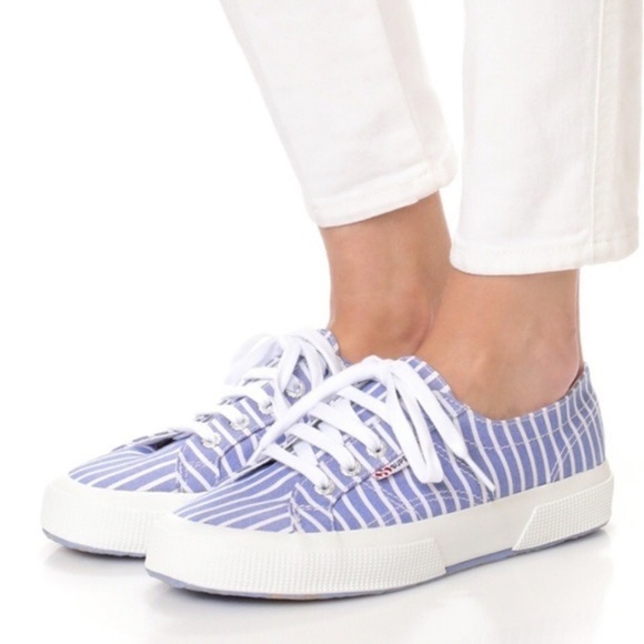 Superga Shoes - SUPERGA | Pinstripe Canvas Sneakers